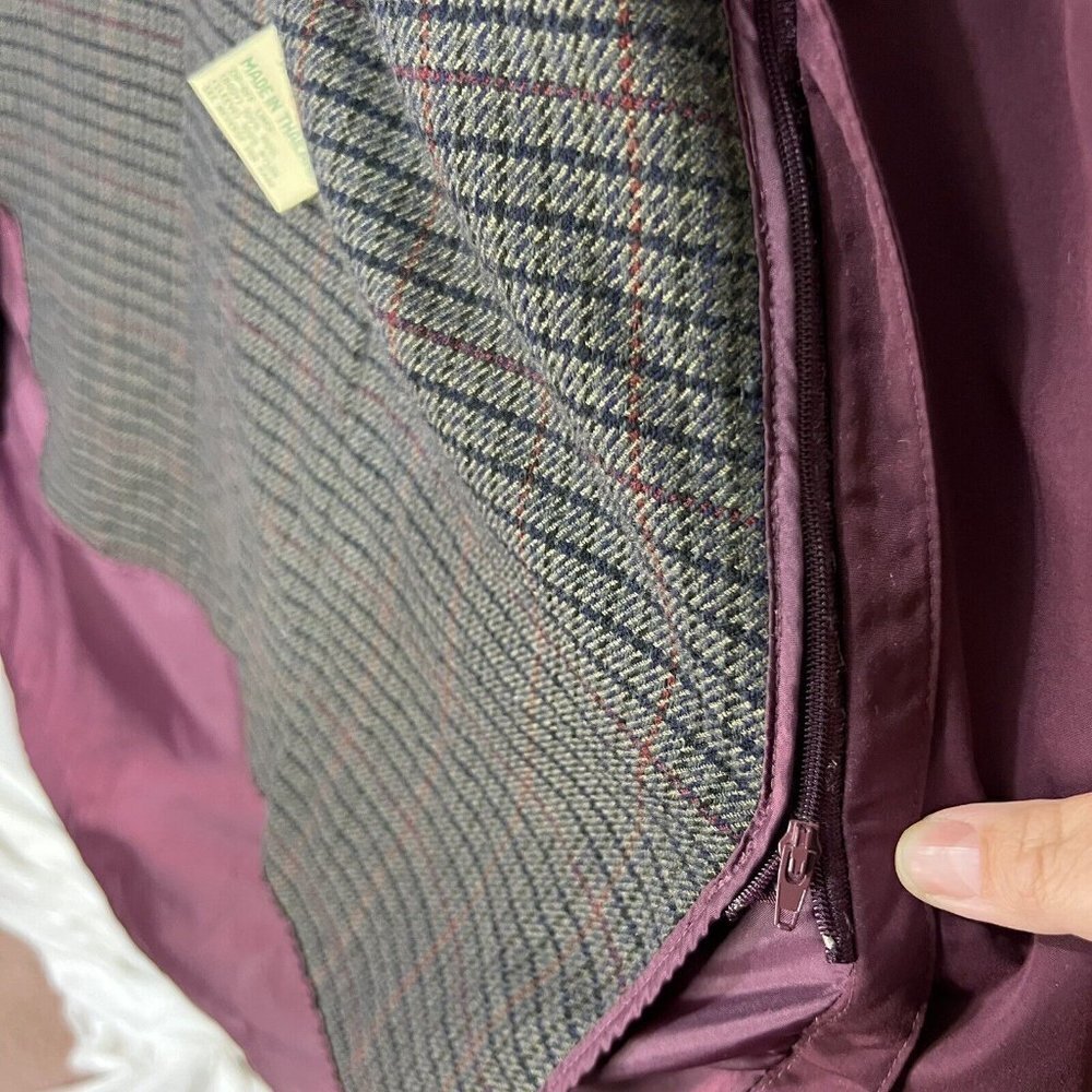 L.L. Bean Women's Long Trench Coat in Plum - Picture 10 of 13